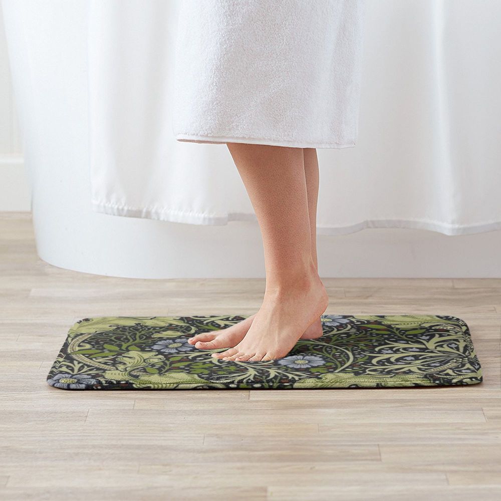 Jasmine Carpet William Morris Inspired Floral Vintage Doormat A Stylish Entryway and Living Room Rug