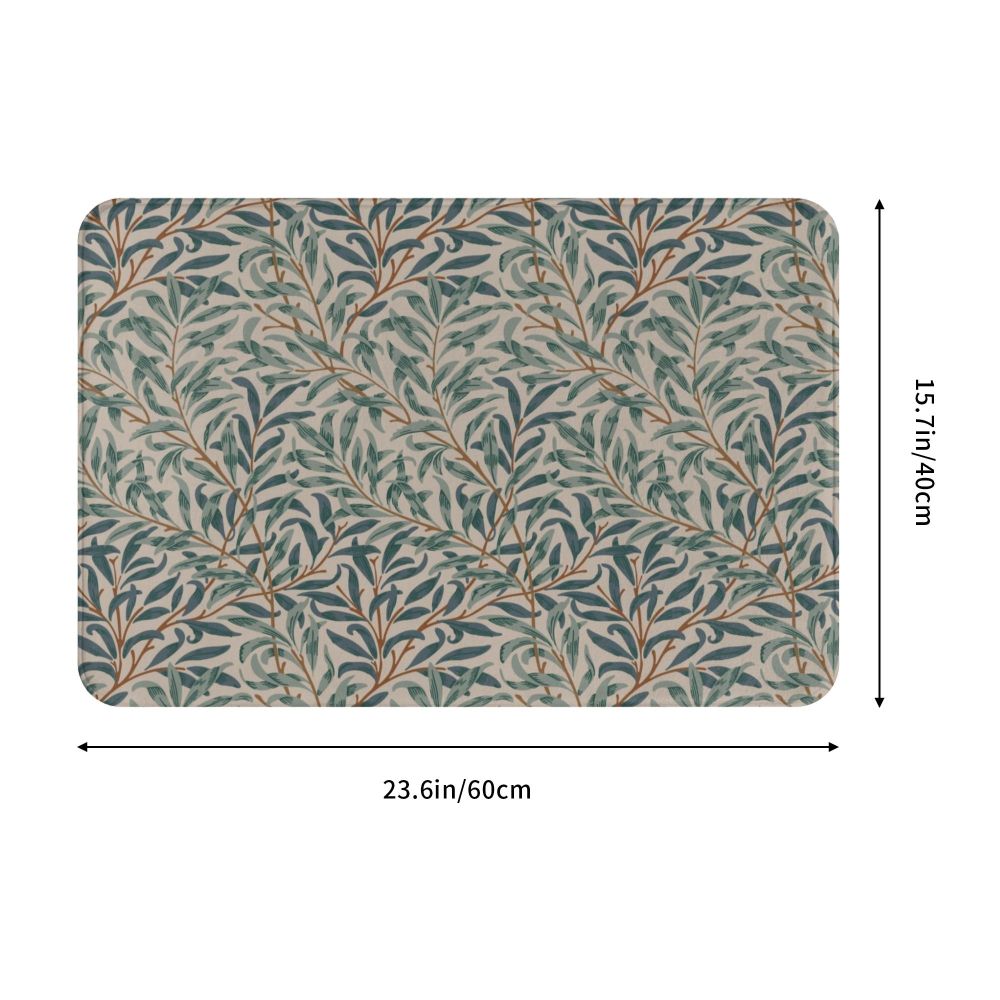 Jasmine Carpet William Morris Inspired Floral Vintage Doormat A Stylish Entryway and Living Room Rug