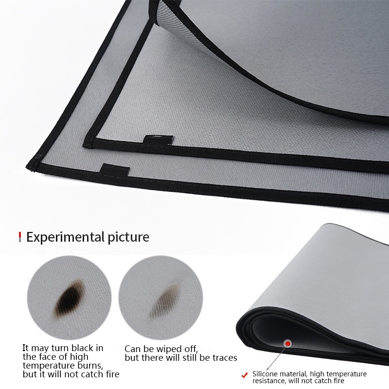Camping Floor Mat  Fireproof Grill Mat Essential Heat Insulation and Safety for Outdoor BBQs and Picnics