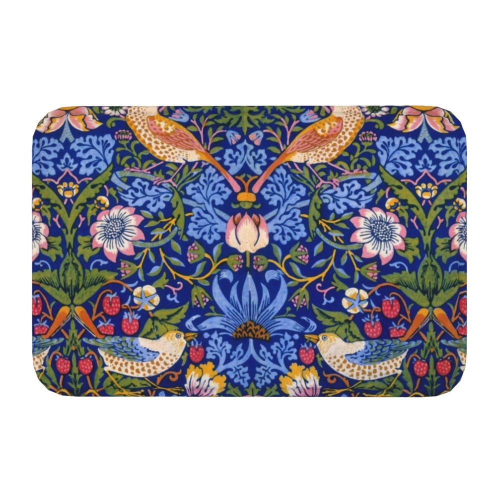 Jasmine Carpet William Morris Inspired Floral Vintage Doormat A Stylish Entryway and Living Room Rug