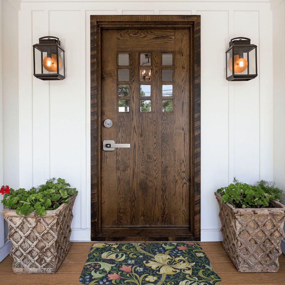 Jasmine Carpet William Morris Inspired Floral Vintage Doormat A Stylish Entryway and Living Room Rug