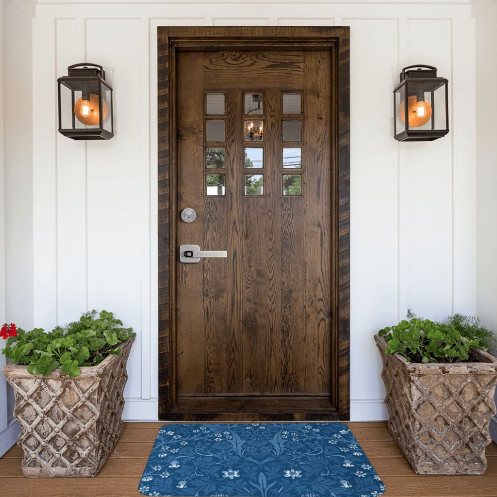 Jasmine Carpet William Morris Inspired Floral Vintage Doormat A Stylish Entryway and Living Room Rug