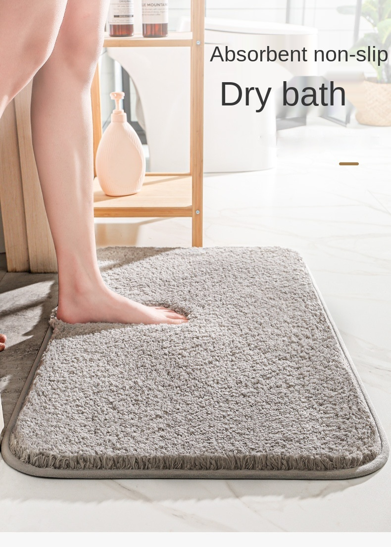 Slate Bath Mat Ultra-Comfortable, Soft, Non-Slip, and Super Absorbent Bathroom Rug