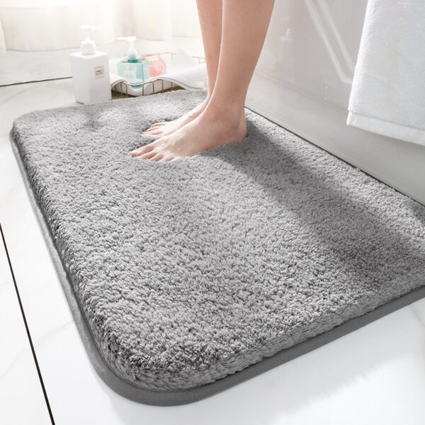 Slate Bath Mat Ultra-Comfortable, Soft, Non-Slip, and Super Absorbent Bathroom Rug - Image 4